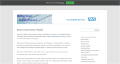 Desktop Screenshot of boltonstreetdental.co.uk