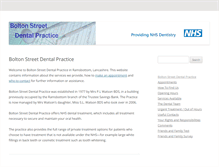 Tablet Screenshot of boltonstreetdental.co.uk